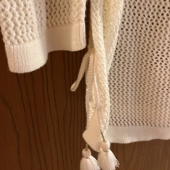 Talbots open knit off white sweater - Picture 3 of 4